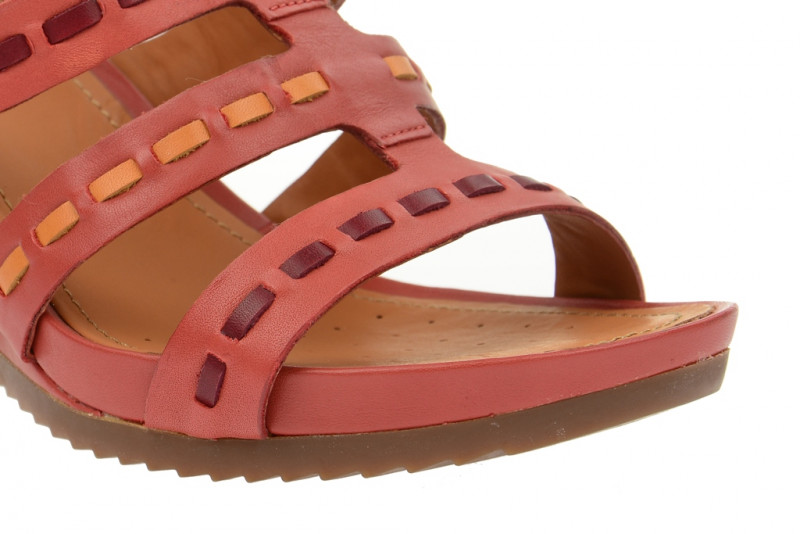 Geox Rorie Keil Sandale rot