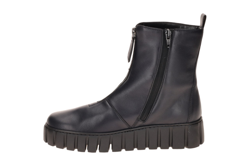 Gabor Plateau Stiefel dunkelblau Front Zip 8016.04.006