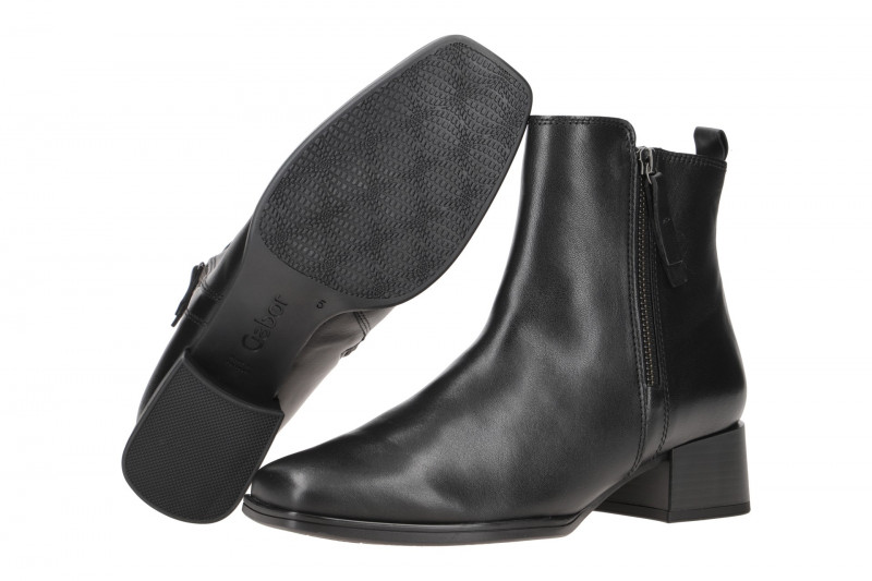 Gabor karree Stiefelette schwarz Nappa 32.922.27