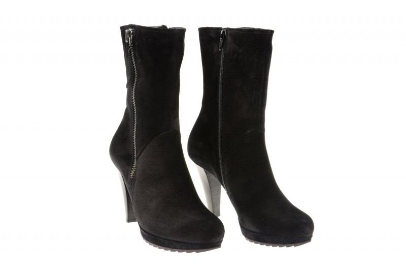 Paul Green Stiefel schwarz Velour - 8606-004