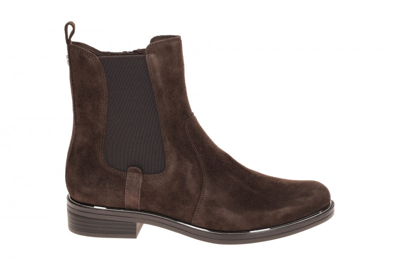 Caprice Stiefelette Ankle Boot brau Velour 25304