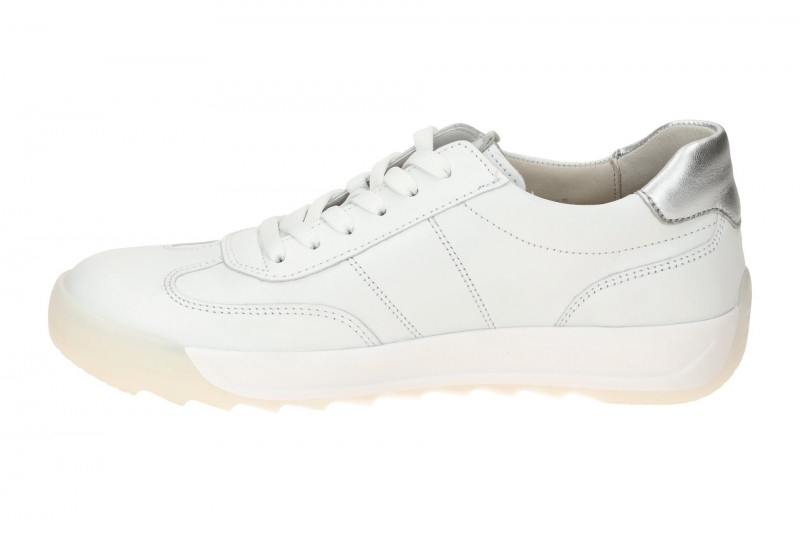 Gabor Schuhe Sneakers weiß silber Nappa 63.481.21
