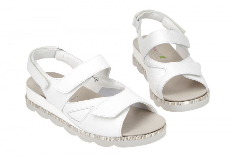 Waldläufer Nelly Sandale weiß OrthoTritt 650K01