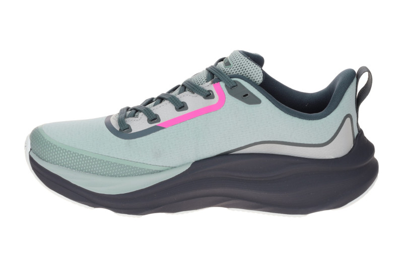 Skechers Max Run Schuhe grau blau Sportschuhe Damen Waterproof