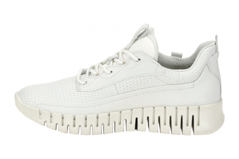 Ecco Gruuv Schuhe weiß Damen Sneakers Rauten 218223