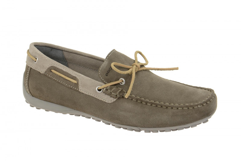 Geox Snake Mokassin Slipper grau taupe U4207I
