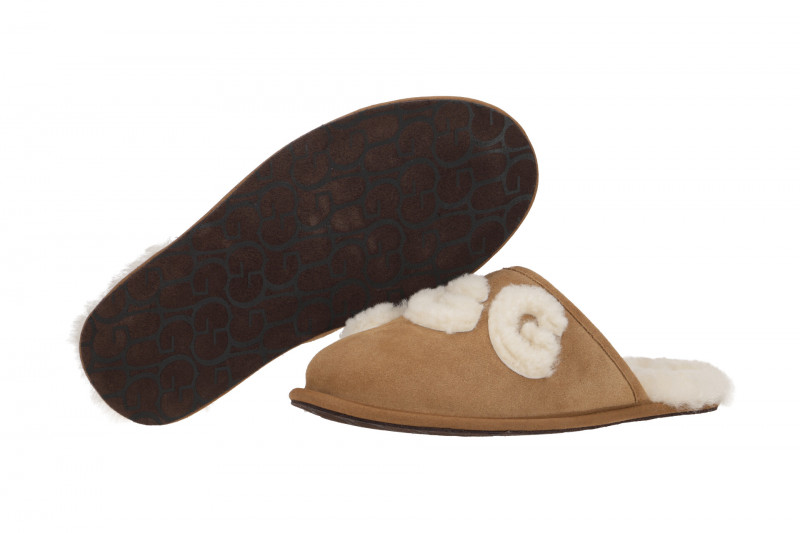 UGG Scuff Logo Hausschuhe braun 1123773