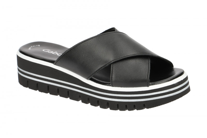 Gabor Plateau Pantolette schwarz 43.620.27