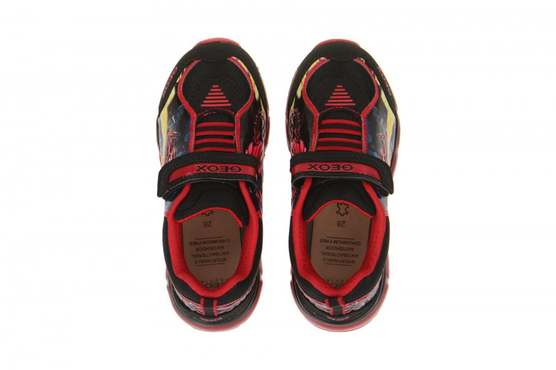 Geox Android Schuhe rot Drachen Blinker J6444A
