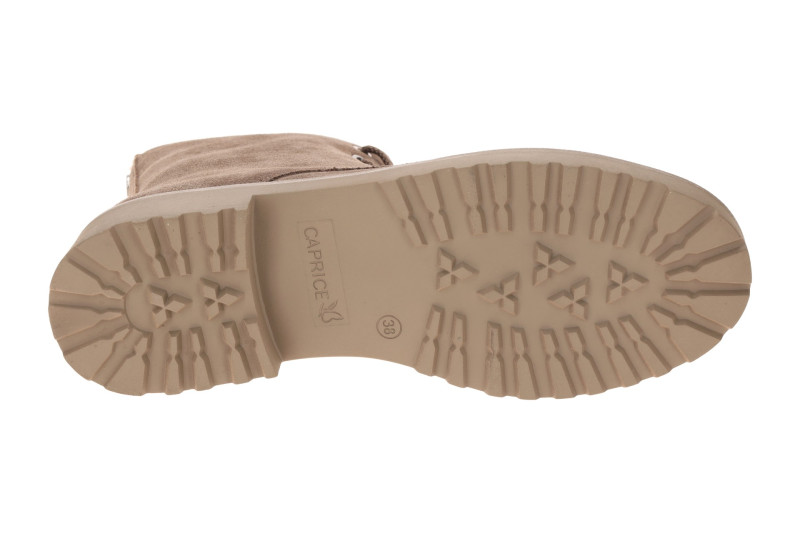 Caprice Stiefelette Schnür Boots taupe grau Thermo 25314