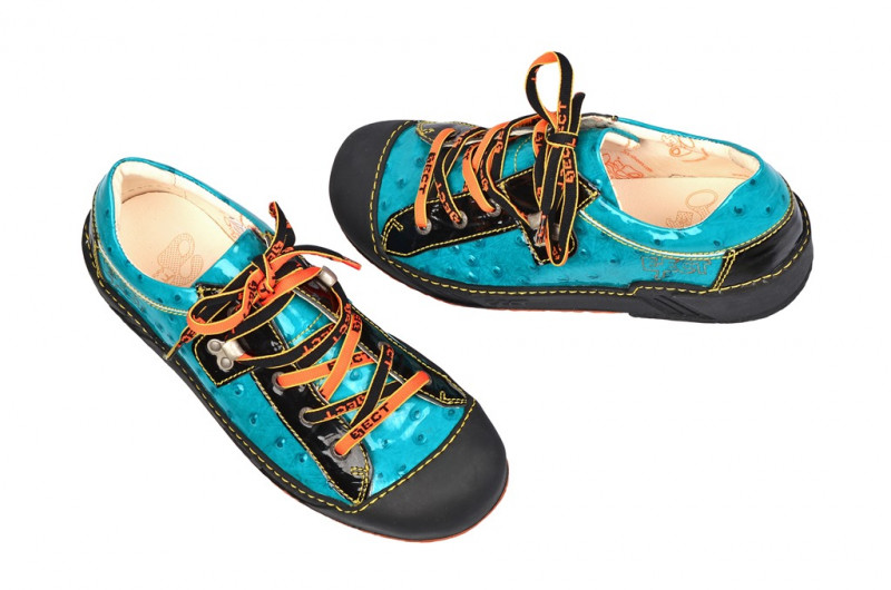 Eject Puzzle Schuhe blau Lack 15623.1