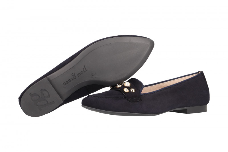 Paul Green Schuhe spitze Slipper blau 2375