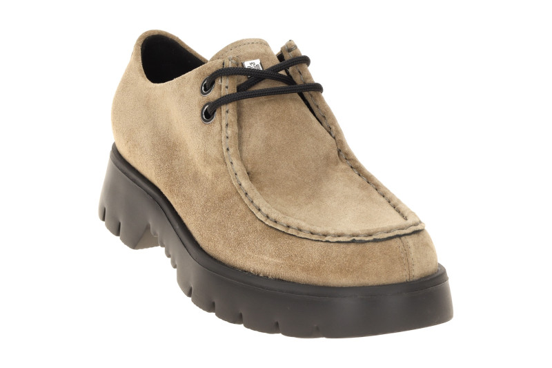Högl Sally Schuhe Mokassin in taupe braun Velour 2412