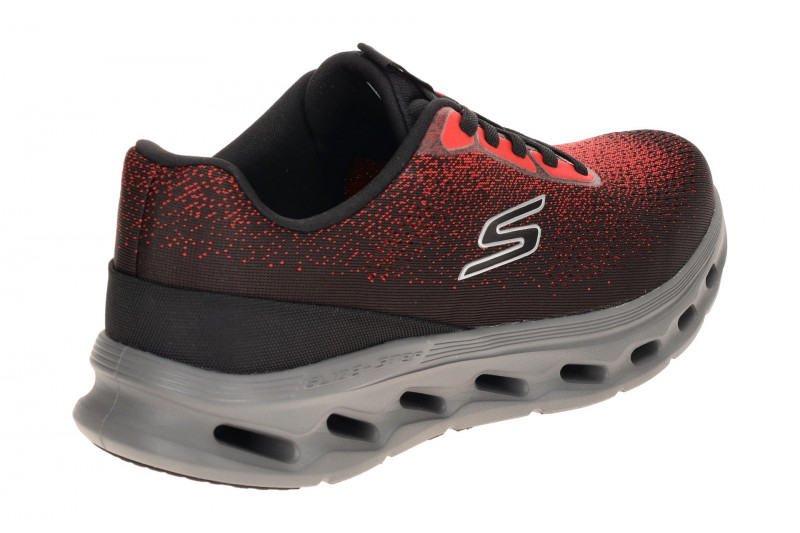 Skechers Go Walk Gliede Step Schuhe Slipper schwarz rot 217020