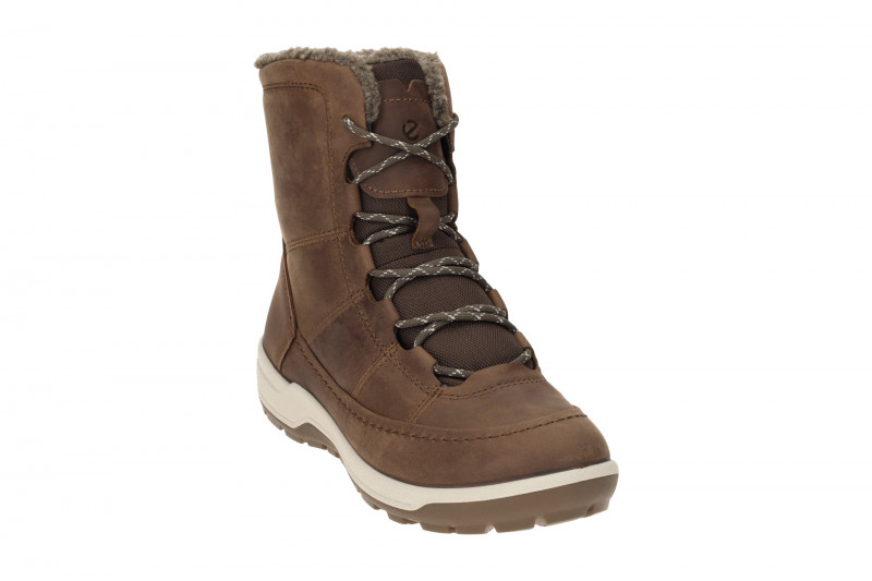 Ecco Trace Winter Schnür Stiefel braun cocoa Warmfutter