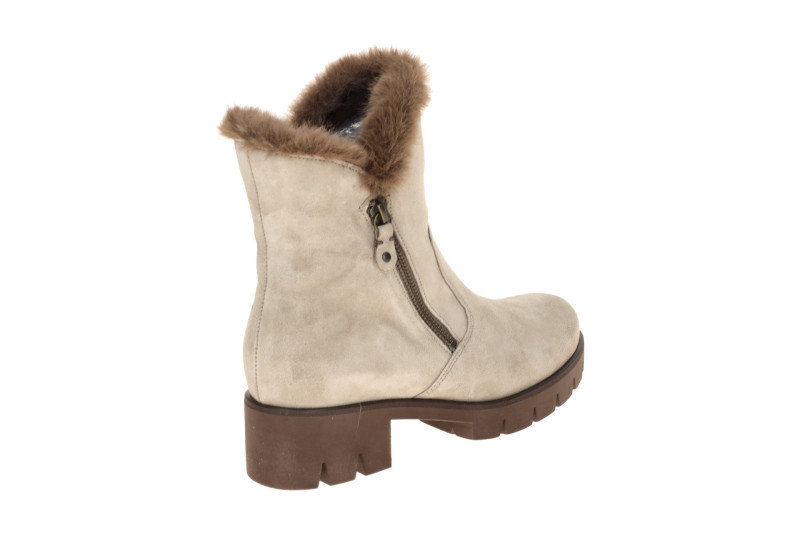 Gabor Stiefelette grau Fellkragen 8018.04.005