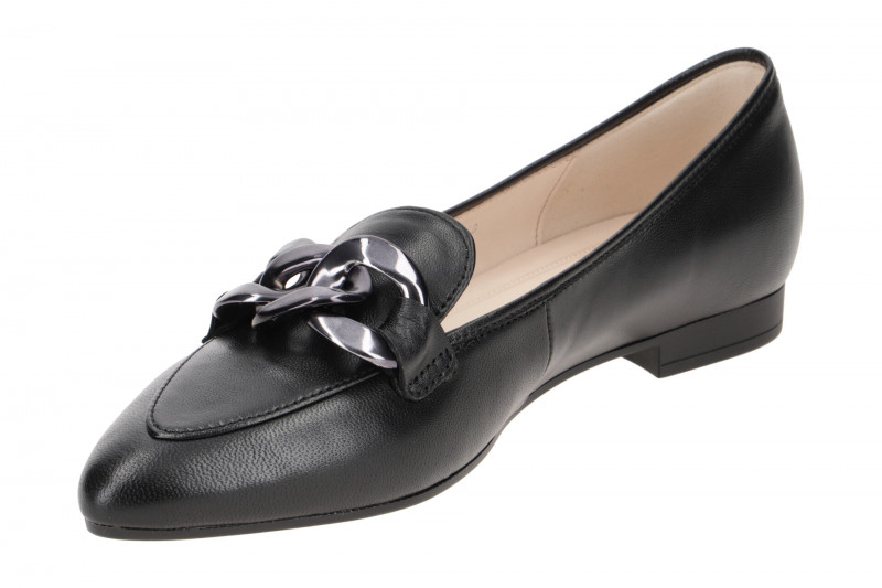 Gabor Ballerinas schwarz Nappa Deko-Kette 21.301.27