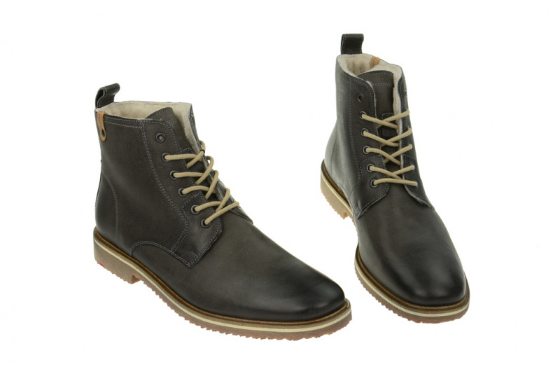 Lloyd Steven Stiefel grau Lammfell 24-737-51