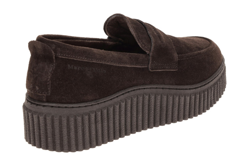 Marc O´Polo Bianca Schuhe Slipper braun Plateau Loafer 15271