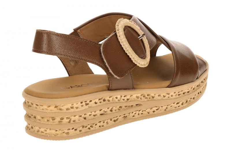 Gabor Plateau Sandale braun Nappa 84.556.24