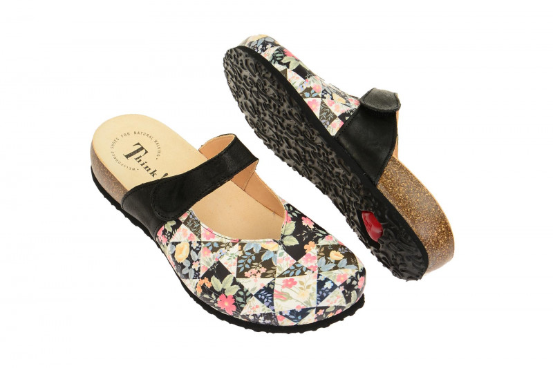 Think Julia Clogs schwarz bunt 0-80345-09