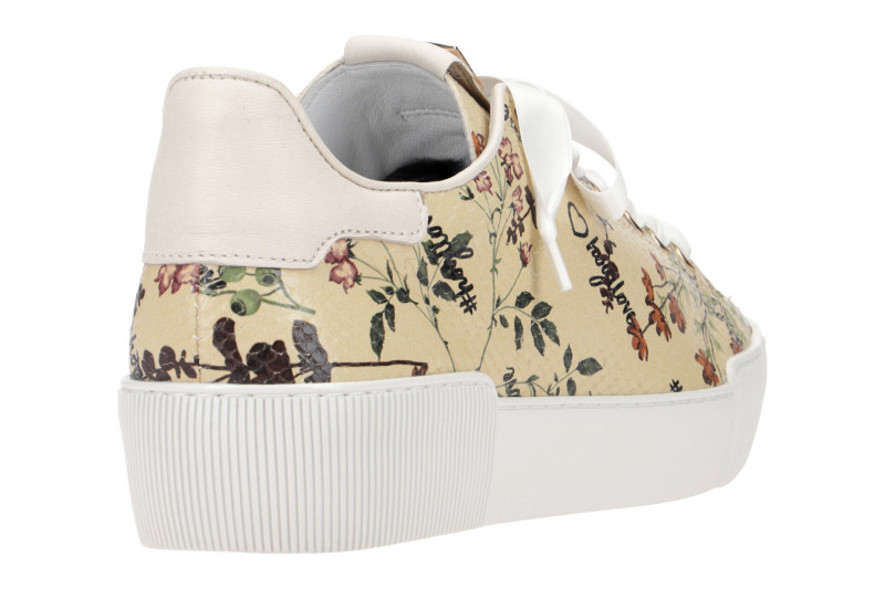 Högl Blossom Schuhe Plateau Sneakers beige Blumen