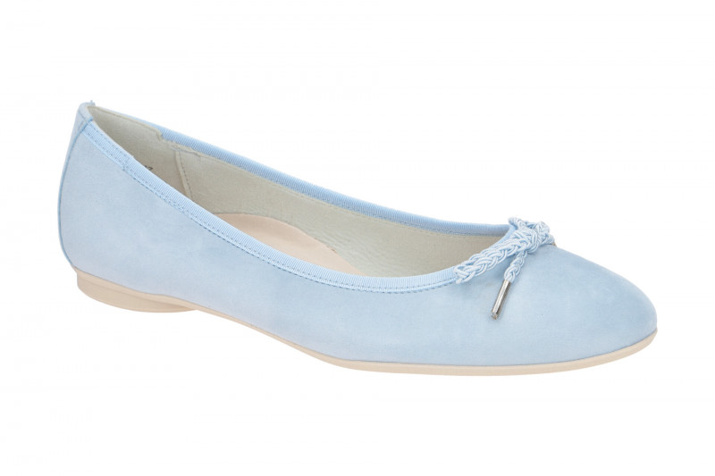 Paul Green Ballerinas Schuhe hellblau lago Samt 2925