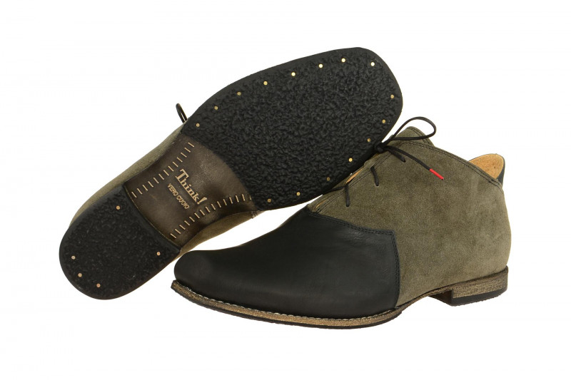 Think Guru Stiefelette schwarz grau