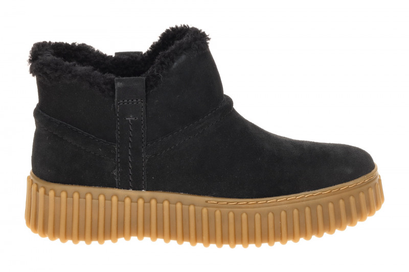 Clarks Torhill Warm Winter Schuhe schwarz Velour Stiefeletten 26320239