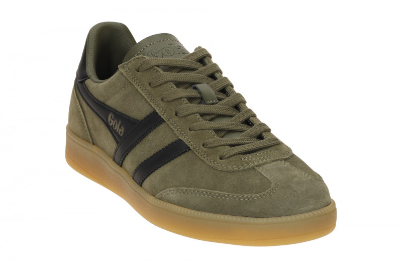Gola Viper Schuhe Sneakers grün khaki Herren Velour CMB735