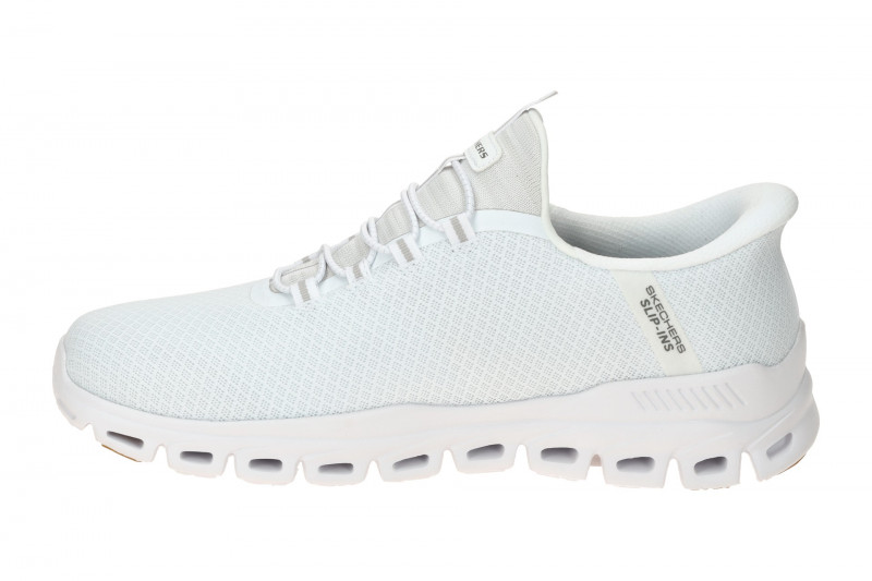 Skechers Glide Step Slipper Schuhe weiß Herren SLIP-INS 233010