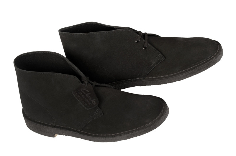 Clarks Desert Boot Schuhe schwarz velour 00111763