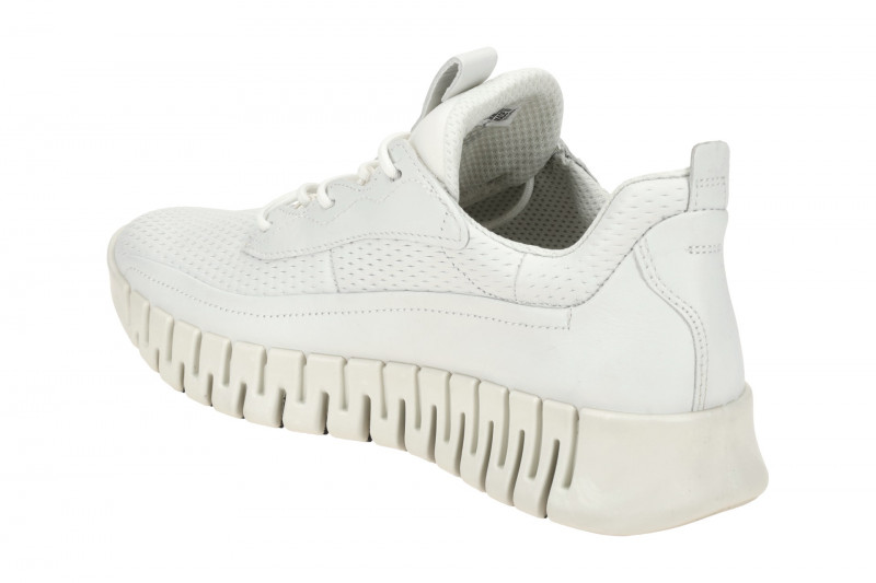 Ecco Gruuv Schuhe weiß Damen Sneakers Rauten 218223