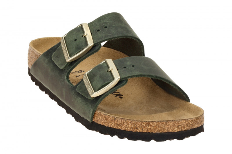 Birkenstock Arizona BS Pantolette grün thyme SCHMAL 1028030