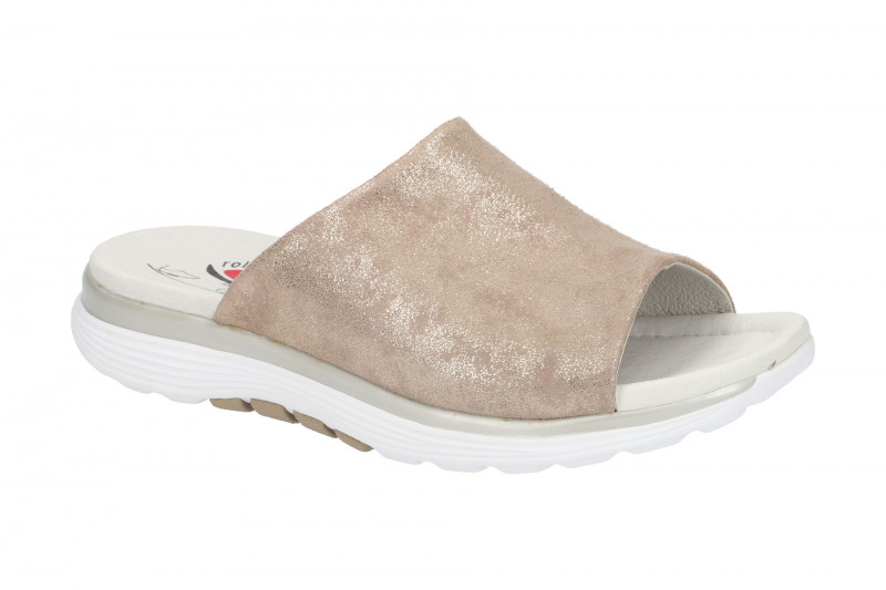 Gabor RollingSoft Pantolette beige metallic