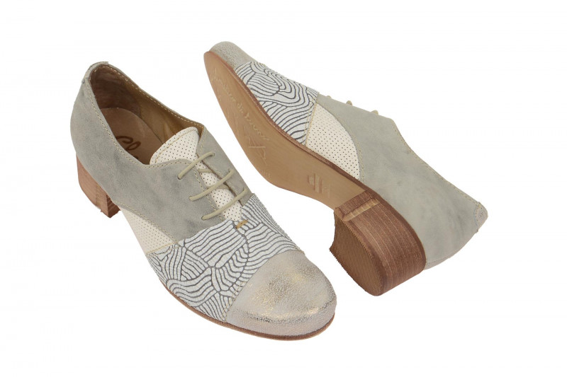 Charme Schuhe grau weiß gold mix 0070