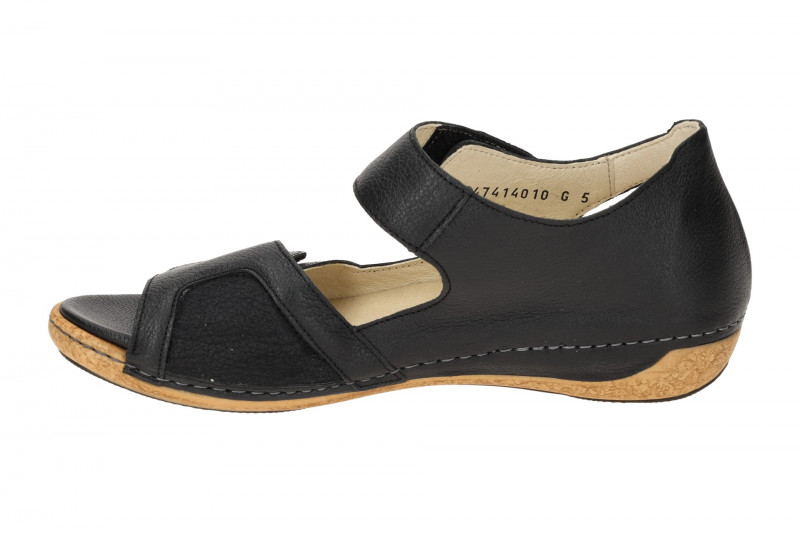Waldläufer Heliett Sandale schwarz OrthoTritt 342H80