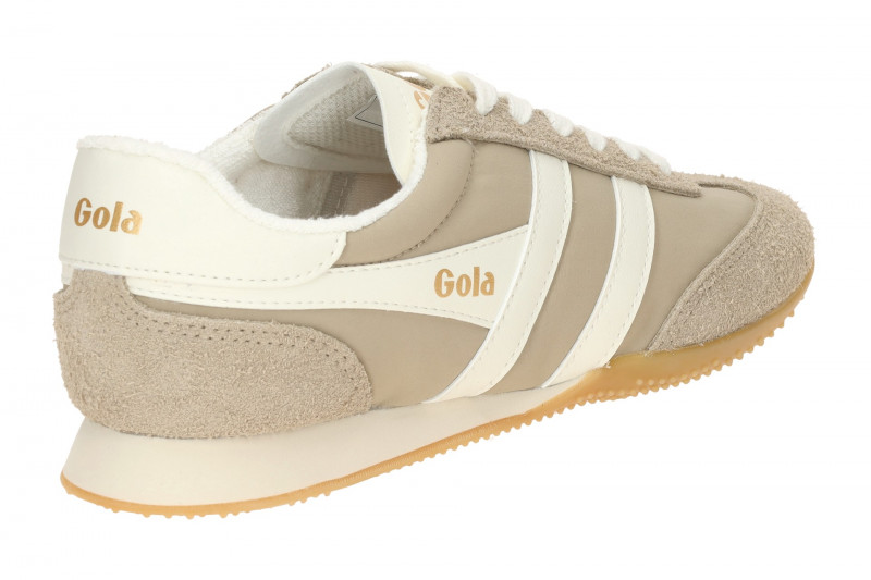 Gola Sprinter Damen Sneakers Schuhe beige bone Velour CLB855