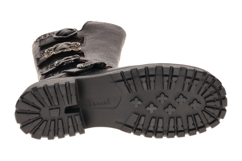 Think Trento Stiefel schwarz Effekt Schnallen 1433