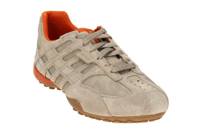 Geox Snake Schuhe beige sand Velour Nubuck U55MNA