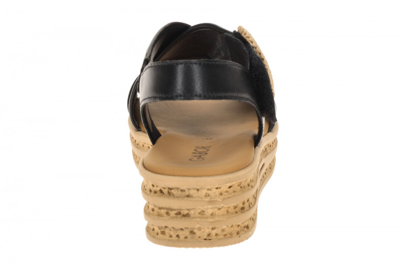 Gabor Plateau Sandale schwarz Nappa 84.556.27