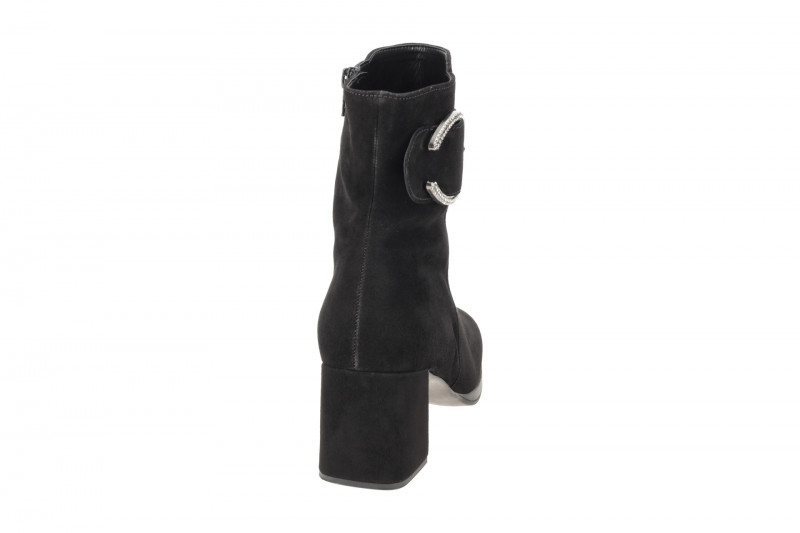 Gabor elegante Stiefelette schwarz Velour 35.692.17