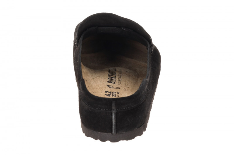 Birkenstock Naples Wrapped Mokassin Clog Pantolette schwarz Normal-Weit