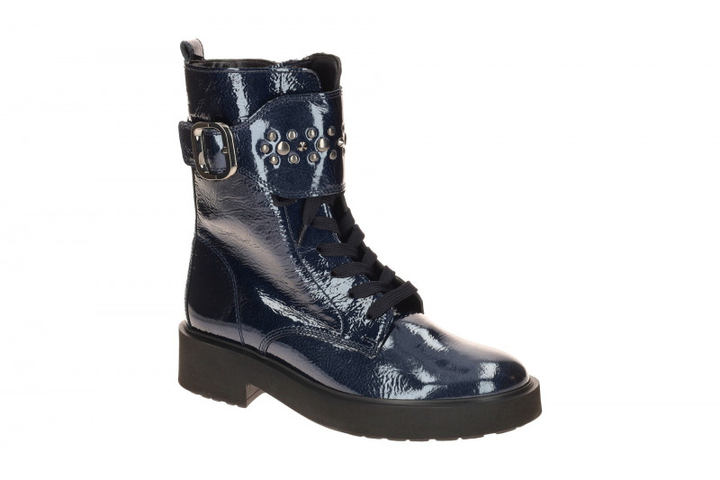 Gabor Fashion Plateau Stiefel blau Lack 71.781.96