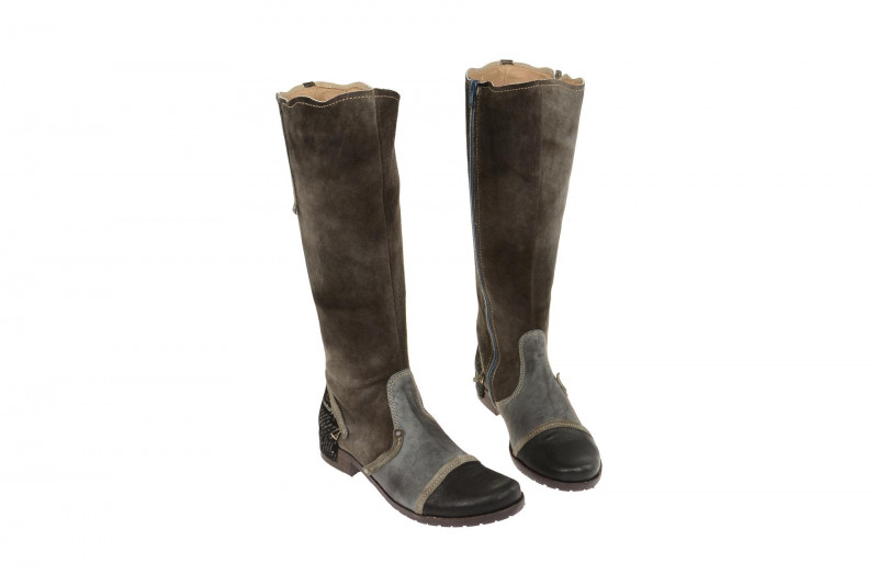 Charme Stiefel braun schwarz kombi 570AK