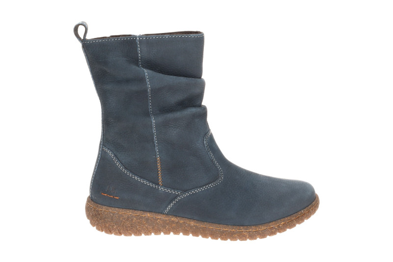 Josef Seibel Angelina Damen Stiefel blau H-Weite Nubuck
