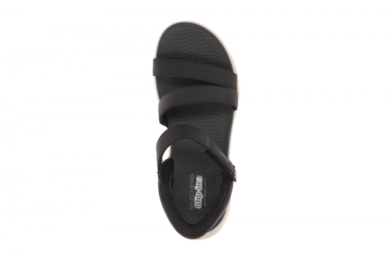 Skechers Sandalen Go Walk Gliede Step schwarz Slip-Ins 141269