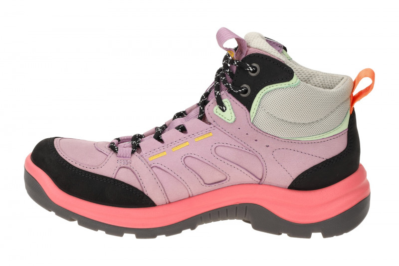 Ecco Offroad Schuhe Wander Stiefel Damen lila wasserdicht 822413