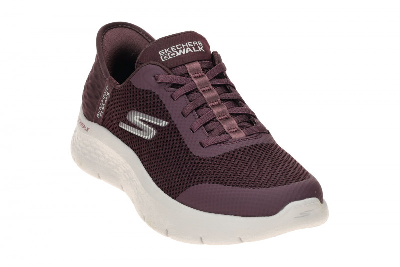 Skechers Go Walk Flex Schuhe rot burgund Slip Ins 124836