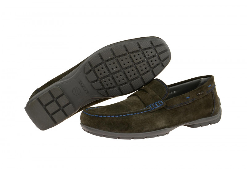 Geox Monet Mokassin Slipper grau mud